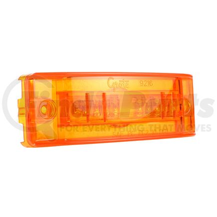 Grote 54003 SuperNova Sealed Turtleback II LED Clearance Marker Light - Yellow, Dual Intensity, Optic Lens