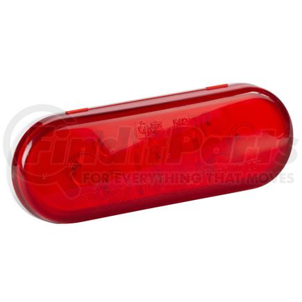 Grote 54142 SuperNova 9-Diode Oval LED Stop Tail Turn Lights, Hard Shell Connector, Red