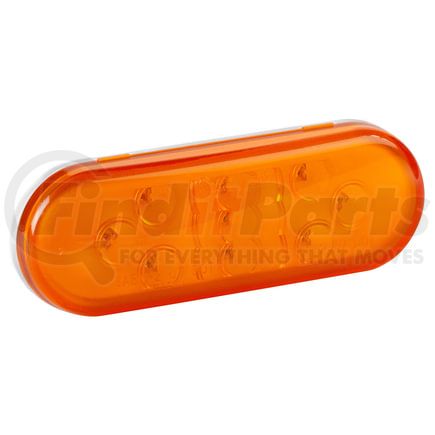 Grote 54143 SuperNova 9-Diode Oval LED Stop Tail Turn Lights, Hard Shell Connector, Amber