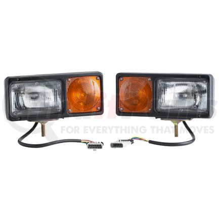Grote 64291-4 Per-Lux Snow Plow Lights, Sealed Beam w/ Connector, 12V