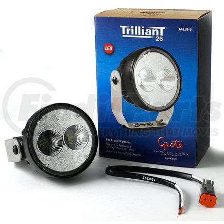Grote 64E01-5 LED WORK LAMP, MULTI-VOLT, FAR, PINCH MNT