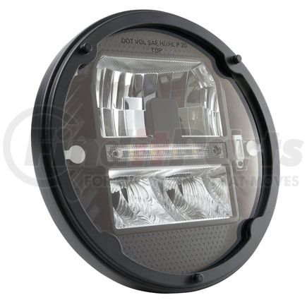 Grote 64H715 LED Sealed Beam Headlights, 7" Heated LED Headlight