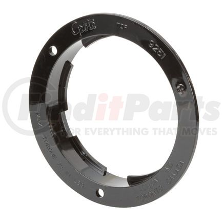 Grote 92512 Theft-Resistant Flange For 4" Round Light - Black