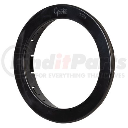 Grote 93552 Snap-In Theft-Resistant Flange For 4" Round LED Light - Black