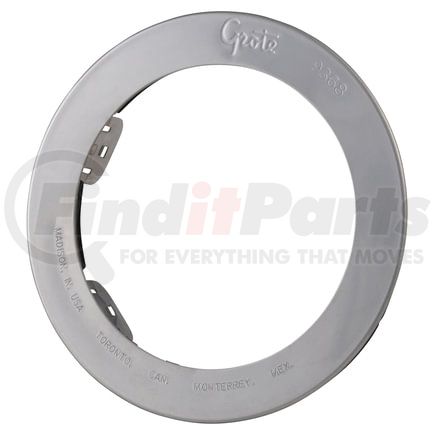 Grote 93683 Stainless Steel Snap-In Theft-Resistant Flange - For 4" Round LED Lights, 4 1/2" Size
