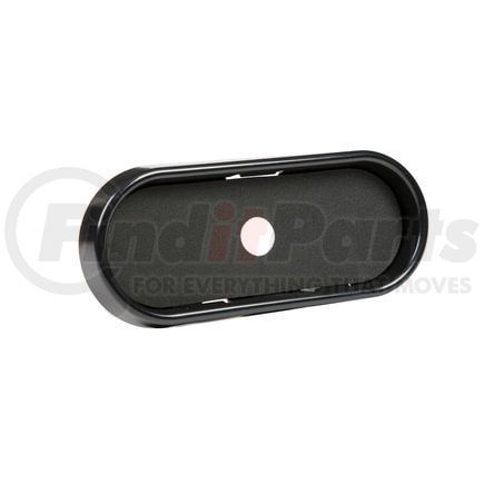 Grote 98410 Bezels for Warning & Hazard Lights, 6" Oval, Black