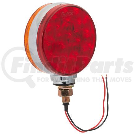 Grote G5300 Stop/Turn/Tail Light - LED, Red/Yellow HiCount, 4" Round, Pedestal Mount