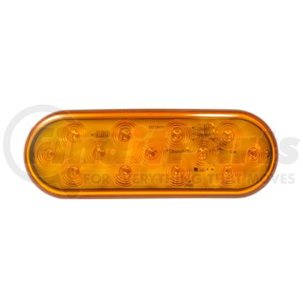 Grote TUR5000YPG Choice Line LED Stop Tail Turn Light - 12-Diode, 6" Oval, Amber, Rear Turn, 12V