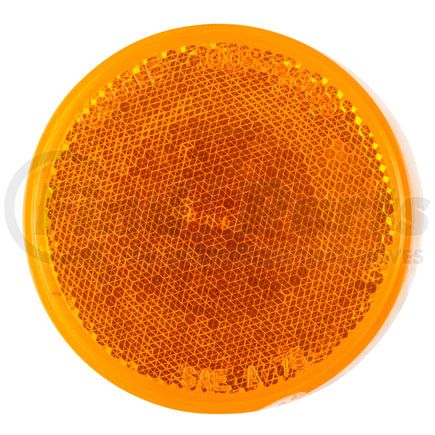 Grote 40053 Round Stick-On Reflector, Amber