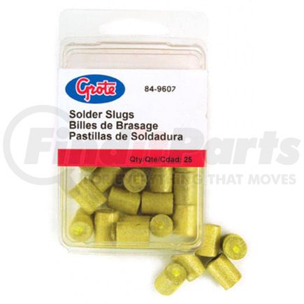 Grote 84-9607 Solder Slug, Yellow, 4/0 Ga, Pk 25