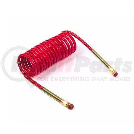 Grote 81-0015-R 15' Coiled Air Single With 12" Leads, Red