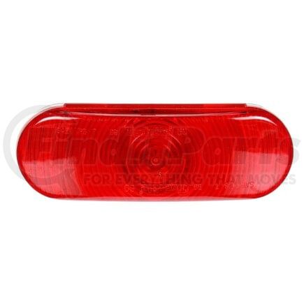 Mack 8413-60202RP Brake/Tail/Turn Signal Light - Super 60, Incandescent, Red, Oval, 1 Bulb