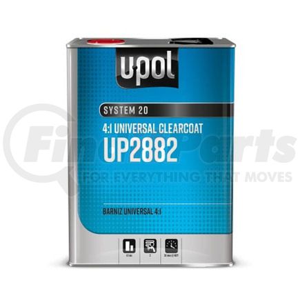 U-POL Products UP2882 Universal Clearcoat - System 20, 4:1, Clear, 1 US Gallon Tin