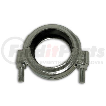 Allegheny Valve & Coupling 20865P Coupling: 2" MK II Steel, CLEAR ZINC, Black Buna-NBR Gasket