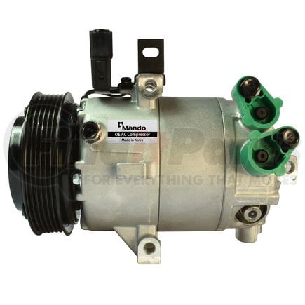 Mando 10A1415 New OE AC Compressor w/ Clutch & Pre-filled Oil, Direct Replacement