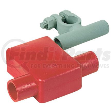 Tectran 55726R Battery Terminal Cover - Red, 1/0-2/0 Gauge, Flag Clamp, PVC