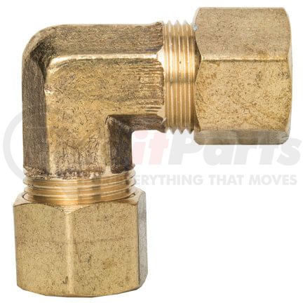 Tectran 65-4 Compression Fitting - Brass, 1/4 inches Tube Size, Union Elbow