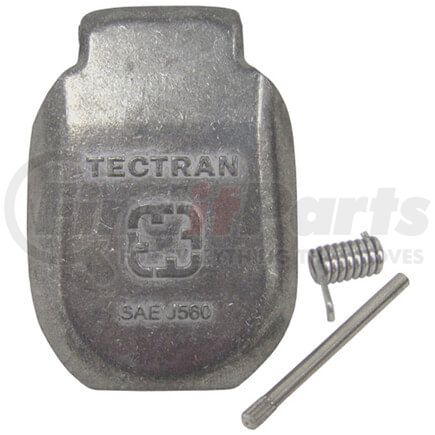 Tectran 670-7114 Replacement Metal Door for 7-Way SAE Bull Nose Trailer Receptacle Socket