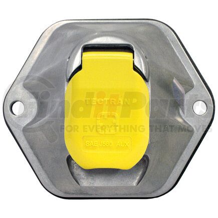 Tectran 680-7200 Trailer Receptacle Socket - 7-Way, Die-Cast, Auxilary, without Breakers, Split Pin Type