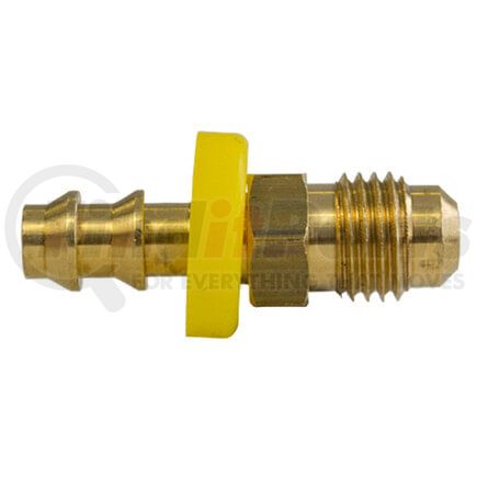 Tectran 727-44 Air Tool Hose Barb - Brass, 1/4 in. Hose I.D, 7/16-20 in. Thread, Rigid Grip