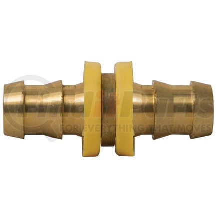 Tectran 729-4 Air Brake Air Line Fitting - Brass, 1/4 inches Hose I.D, Splicer