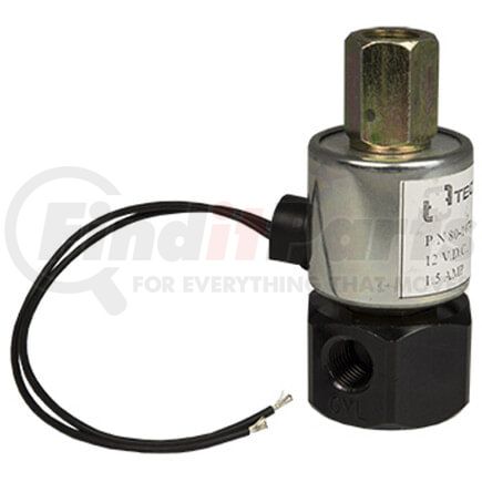 Tectran 80-1075SS Air Brake Solenoid Valve - 12V, Normally Open, (3) 1/4 in. NPT Ports, Bottom Mount