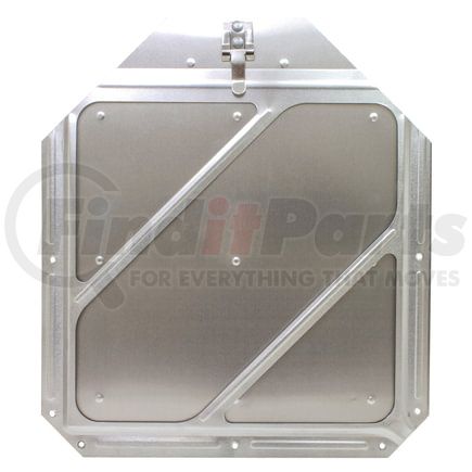 Tectran 9461 Placard Holder Slide-In - Bright Aluminum Finish, Powder Coated, White Face Only