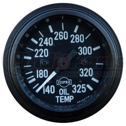 Tectran 95-2531 Engine Oil Temperature Gauge - Black Bezel, 140-325 deg. F, 144 in. Capillary, Mechanical