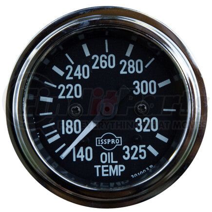 Tectran 95-2535 Engine Oil Temperature Gauge - Chrome Bezel, 140-325 deg. F, 144 in. Capillary, Mechanical