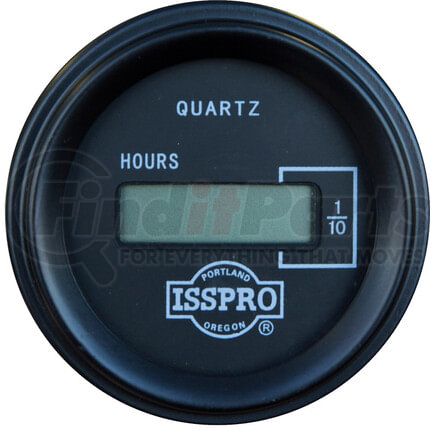 Tectran 95-6307 Hour Meter Gauge - Black Bezel, Rectangle Mini-Meter Style, 10-80 VDC