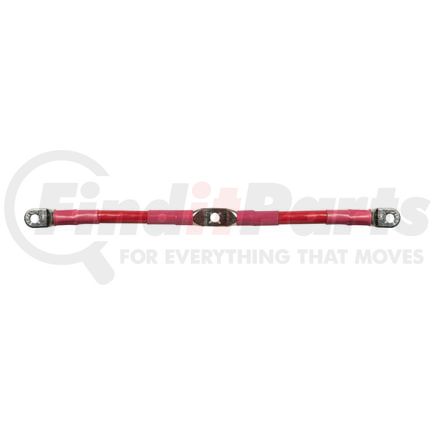 Tectran C2/0T3X17 Battery Jumper Cable - 17 inches, 2/0 Gauge, Red, 3-Lug