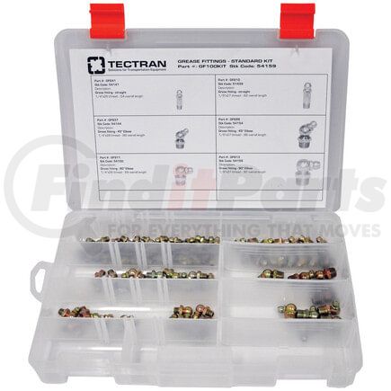 Tectran GF100KIT Grease Fitting - Standard Thread