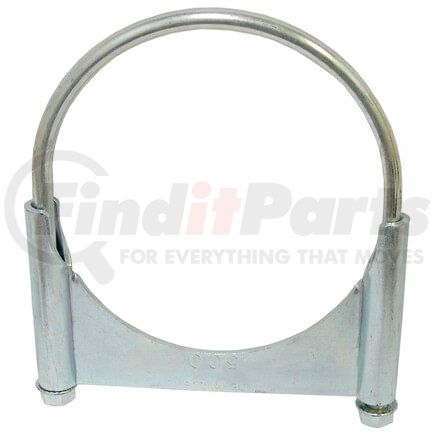 Tectran MUC35G Exhaust Muffler Clamp - 3-1/2 in. O.D, Zinc Plated, Guillotine Type, with U-Bolt and Band