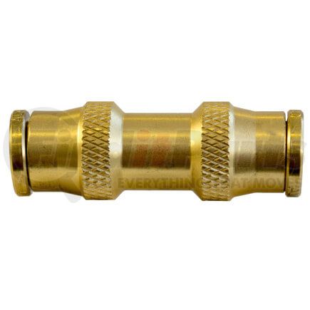 Tectran PL1362-2 Air Brake Air Line Union - Brass, 1/8 inches Tube Size, Push-Lock