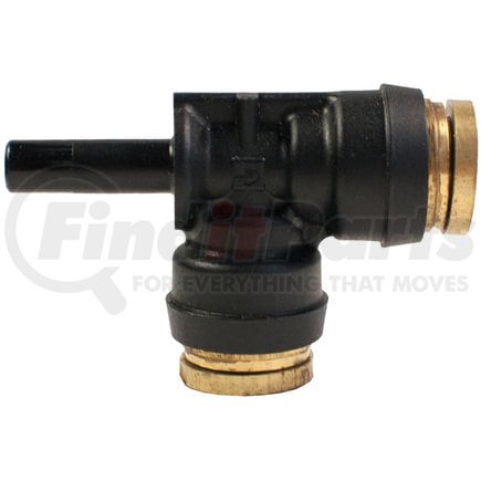 Tectran QS71-44B Push-On Hose Fitting - 1/4 in. Tube A, 1/4 in. Tube B, 1/4 in. Tube C, Run Tee