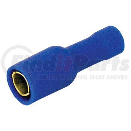 Tectran T78-0004 Female Bullet Connector - Blue, 16-14 Wire Gauge, Nylon, 0.156 in. diameter