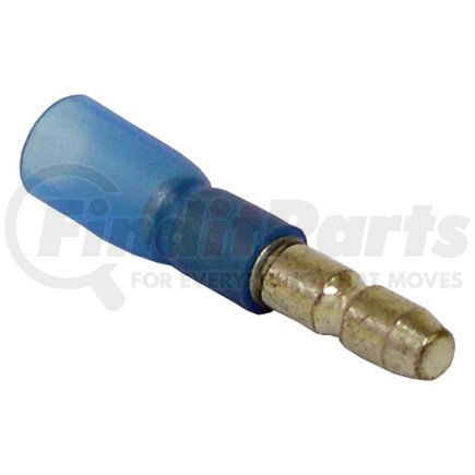 Tectran TBSP156ST Male Bullet Connector - Blue, 16-14 Wire Gauge, Heat Shrink, 0.156 in. dia.