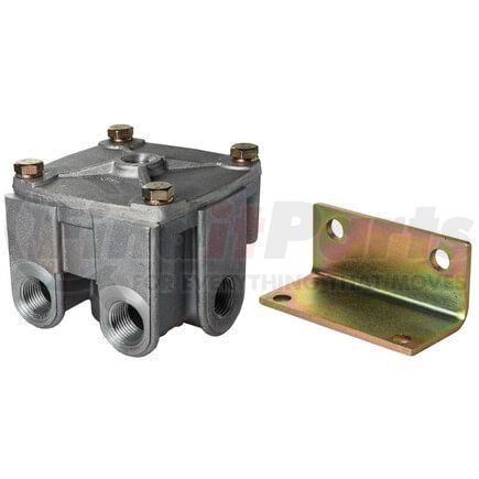 Tectran TV065125 Air Brake Relay Valve - Model 12, 5.5 psi Crack Pressure, 1/2 in. Supply Port