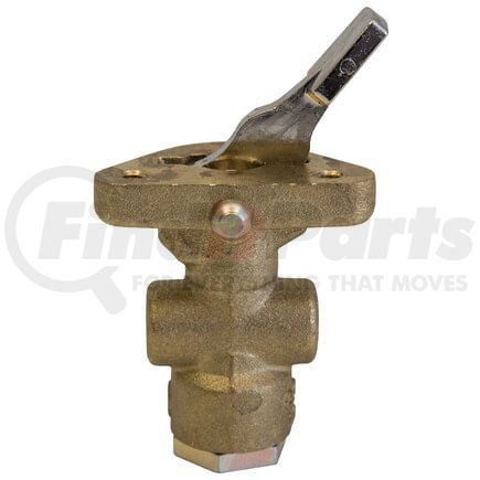 Tectran TV229635B Air Brake Flipper Valve - 2 Positions, Brass, Manually Controlled