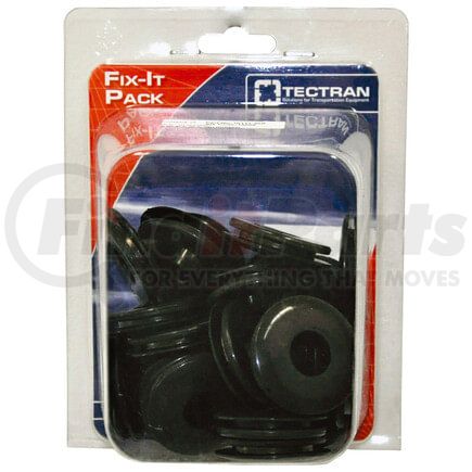 Tectran 10111-25R Air Brake Gladhand Seal - Black, Surface Sealing Type, 25 Fix-It Pack