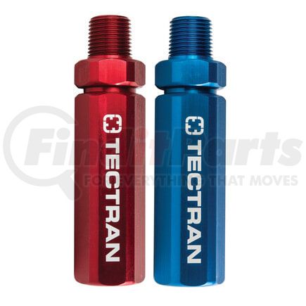 Tectran 1011TG Air Brake Gladhand Handle Grip - Hex Grip, Red and Blue, Aluminum