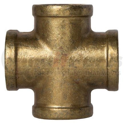 Tectran 102-A Air Brake Pipe Cross - Brass, 1/8 inches Pipe Thread, Extruded