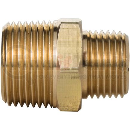 Tectran 122-BA Air Brake Reduction Nipple - Brass, 1/4 in. Pipe Thread A, 1/4 in. Pipe Thread B