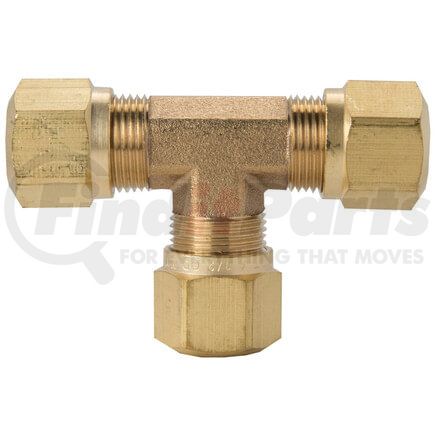 Tectran 1364-10 Air Brake Air Line Union - Brass, 5/8 in. Tube Size