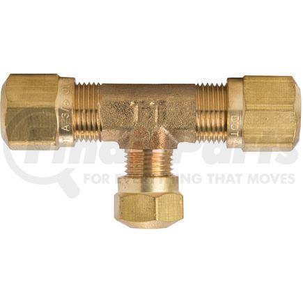 Tectran 1364-664 Air Brake Air Line Union - Brass, 3/8 in. Tube Size