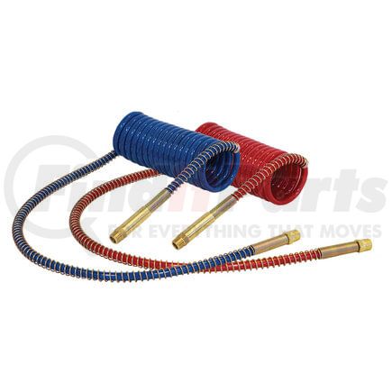 Tectran 17B15-40H Vortecx Red and Blue Armorcoil Set with Brass Handles, 15 ft., 40" x 12" Leads