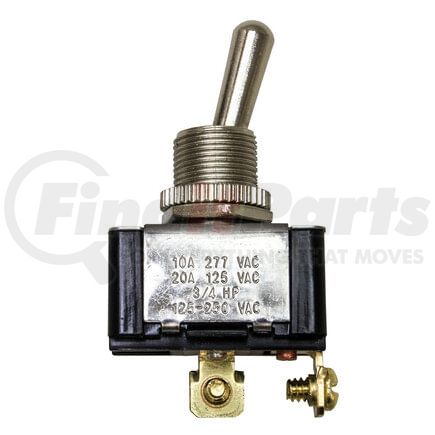 Tectran 19-1031 Toggle Switch - 12V, 20 AMP, Momentary-ON-OFF, 2 Screw, Chrome Knob, S.P.S.T