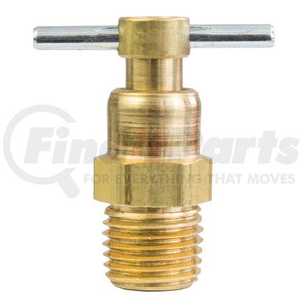 Tectran 236-B Air Brake Air Shut-Off Petcock - Brass, Internal Seat