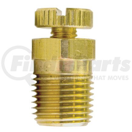 Tectran 237-A Air Brake Air Shut-Off Petcock - Brass, 1/8 in. Pipe Thread, Air Vent