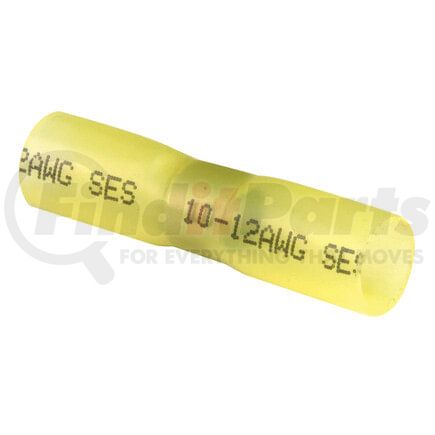 Tectran TYBS Butt Connector - Yellow, 12-10 Wire Gauge, Solder and Shrink